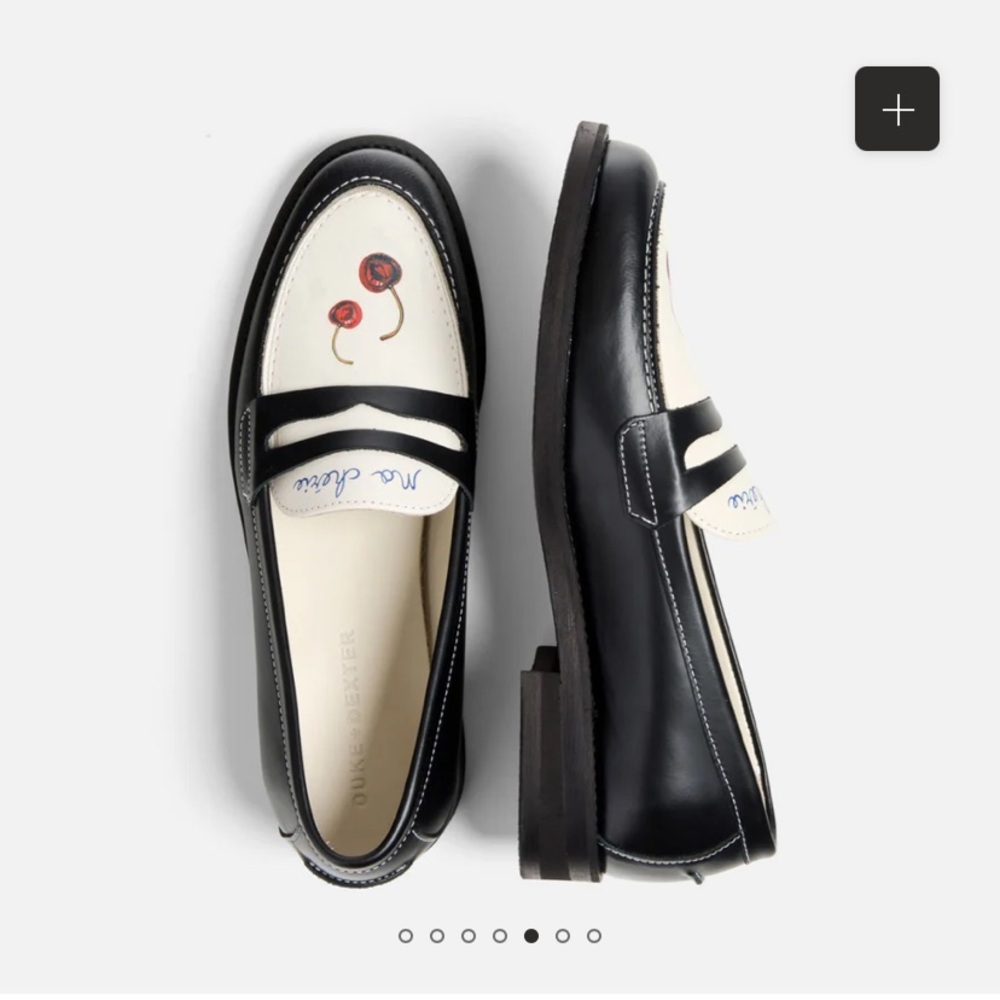 Duke + Dexter Wilde UK4 / US6-6.5 Black and White Women's Loafers